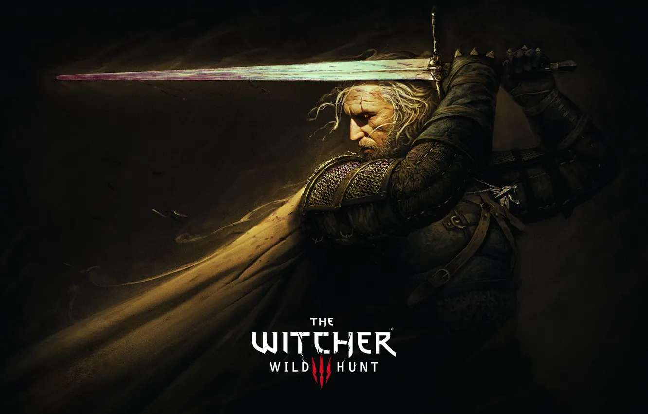 Photo wallpaper Sword, The Witcher, The Witcher, Geralt, Geralt of Rivia, Butcher Blaviken, Gwynbleidd, Sword