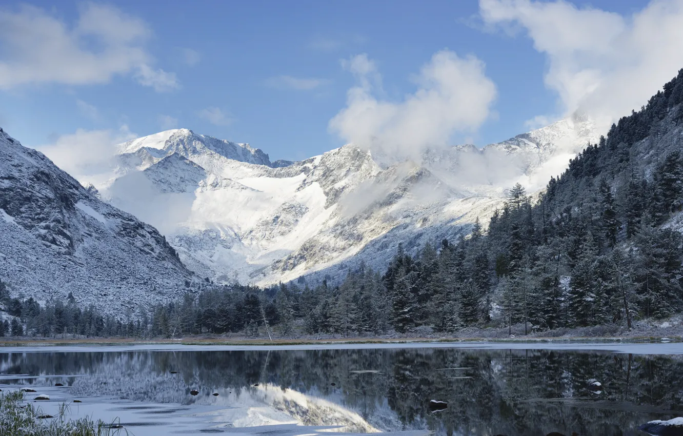 Photo wallpaper landscape, Russia, Altay, Multinskoe lake