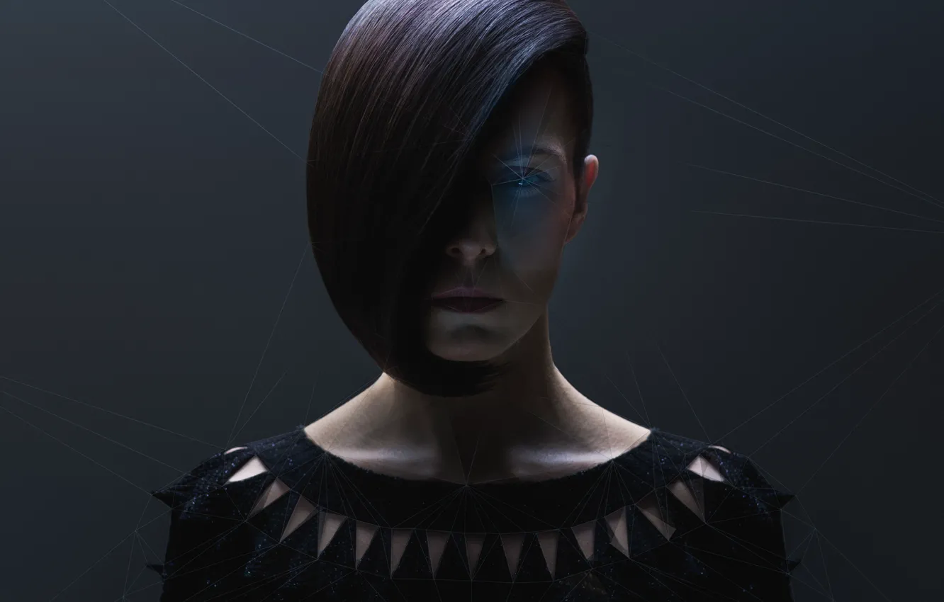 Photo wallpaper line, style, hairstyle, MICHAEL BARAN, innovate