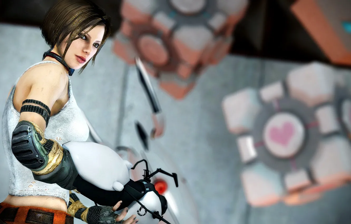 Photo wallpaper portal, bulletstorm, Trishka Novak, portalstorm