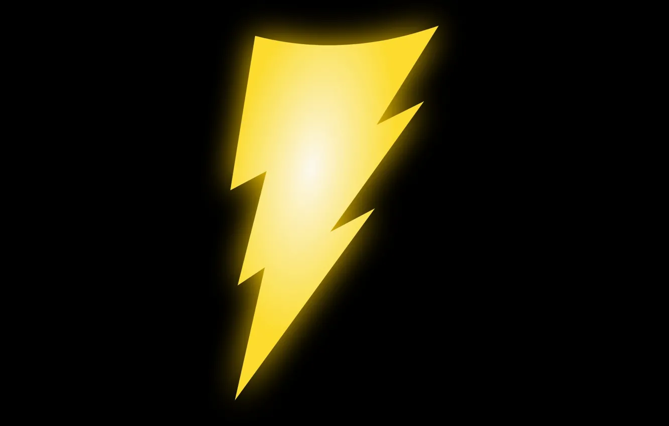 Photo wallpaper background, black, lightning, logo, logo, black, yellow, lightning