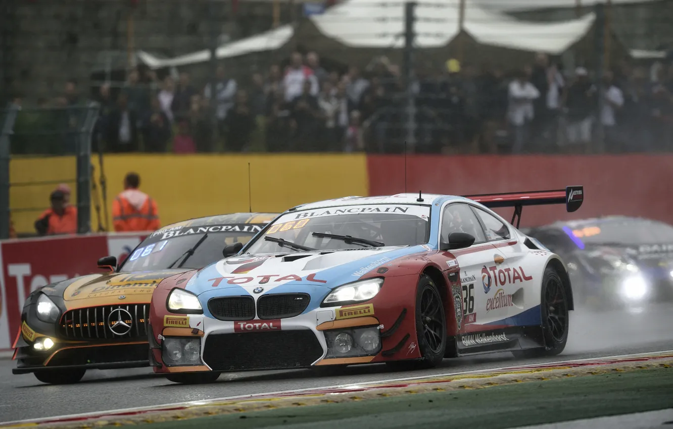 Photo wallpaper coupe, overtaking, BMW, Belgium, tribune, Circuit De Spa-Francorchamps, 2019, M6 GT3