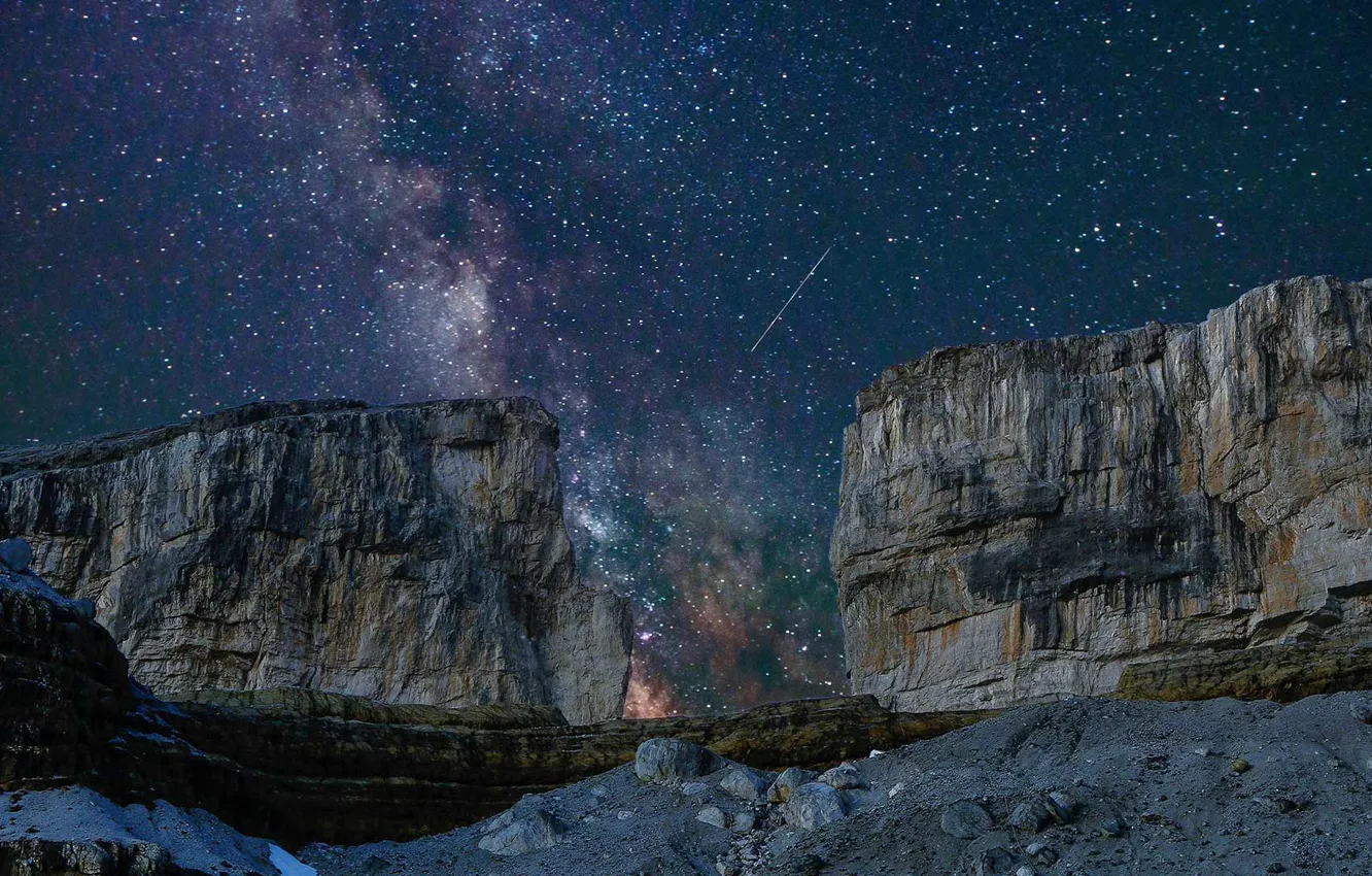 Photo wallpaper mountains, France, The PYRENEES, Pass, the world heritage site of UNESCO, Breche de Roland