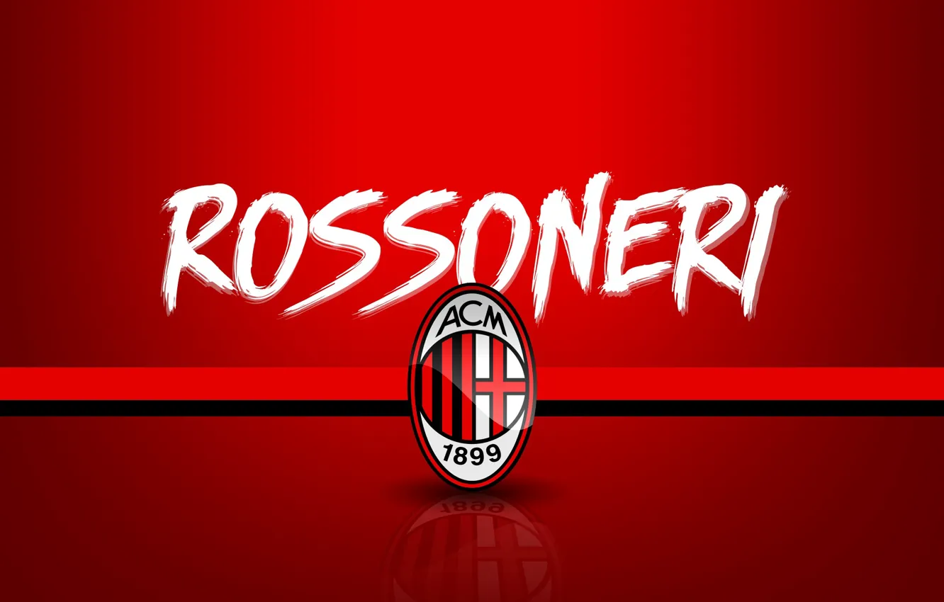 Photo wallpaper wallpaper, sport, logo, football, Serie A, AC Milan, Rossoneri