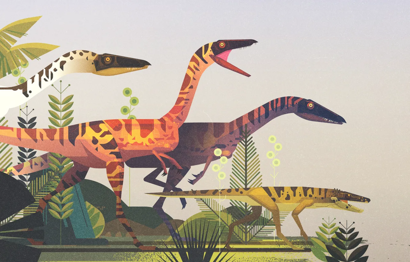 Photo wallpaper dinosaur, minimalism, art, giant, style, art, Minimalism, The Jurassic period