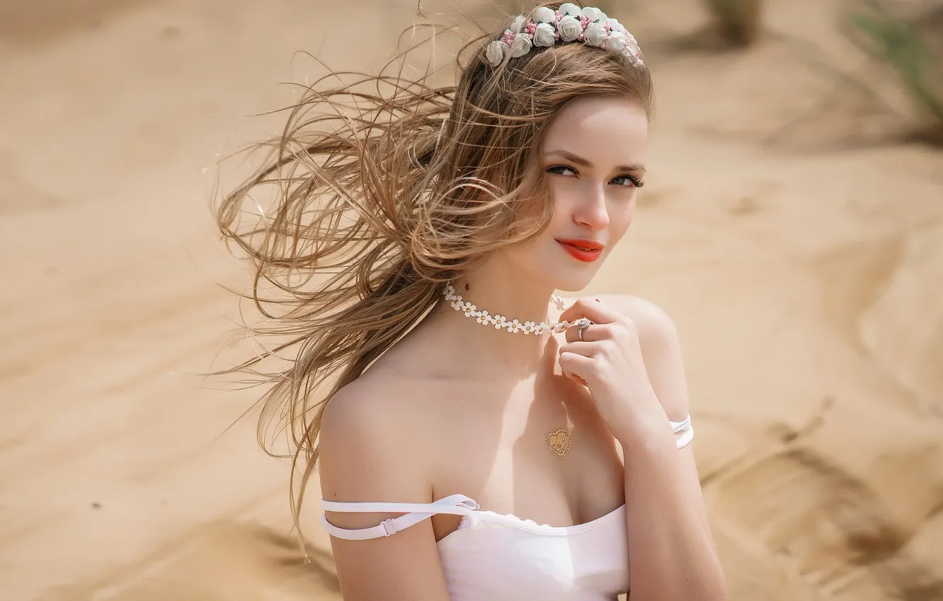 Photo wallpaper blonde, breeze, Vadim Mironov