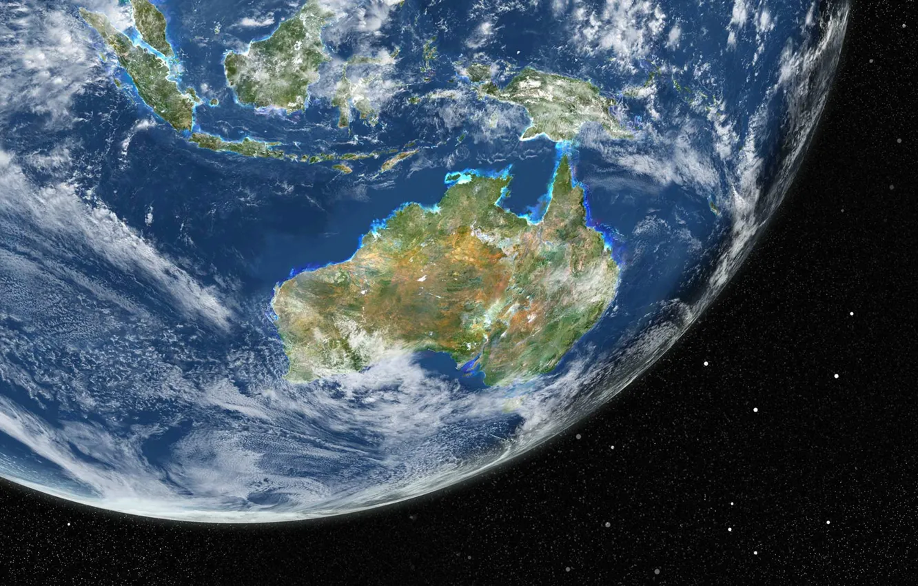 Photo wallpaper planet, Australia, Earth