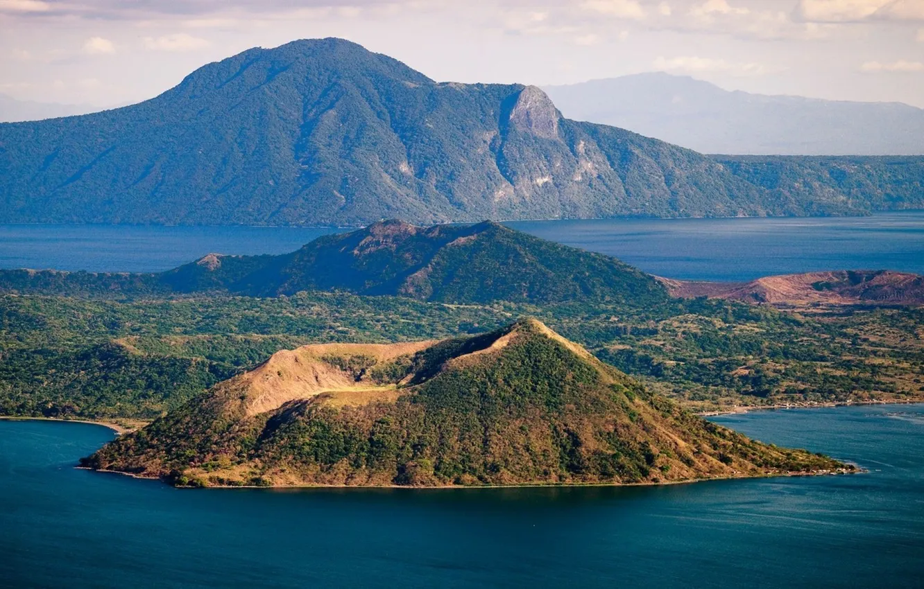 Photo wallpaper sea, forest, summer, nature, photo, island