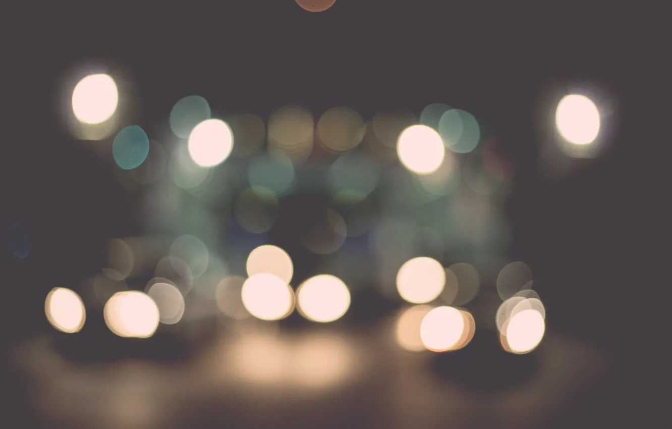Photo wallpaper lights, a lot, bokeh