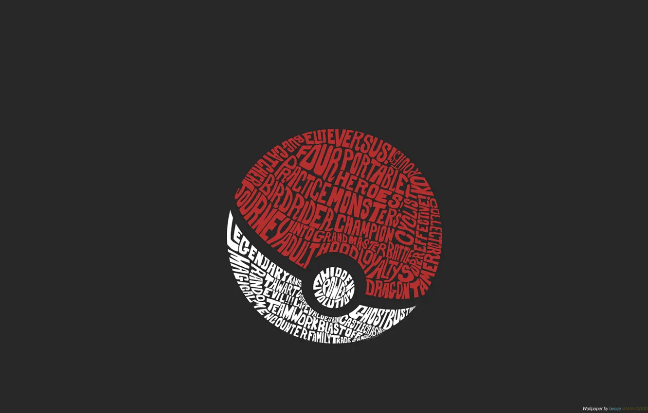 Photo wallpaper ball, ball, pokemon