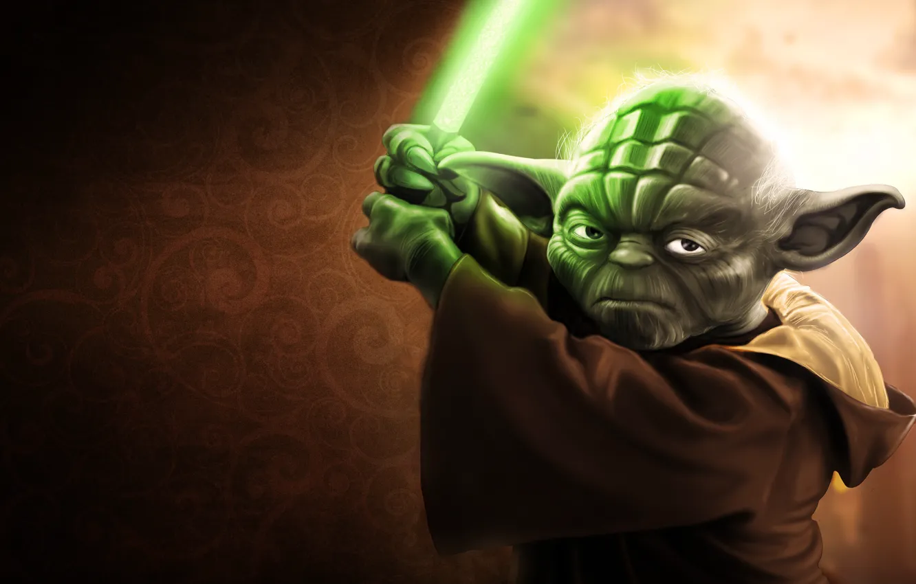Photo wallpaper Star Wars, star wars, Iodine, Yoda