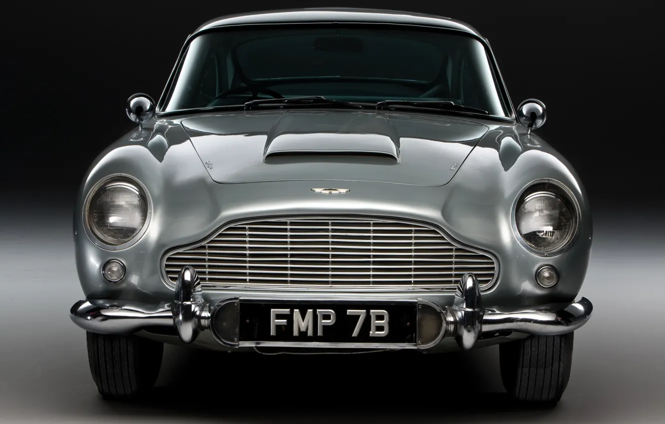 Photo wallpaper car, silver, aston martin, 007