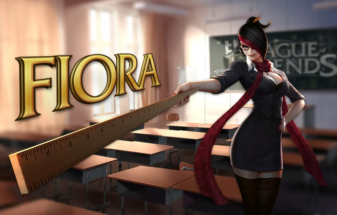 Photo wallpaper League of Legends, Top, Fiora