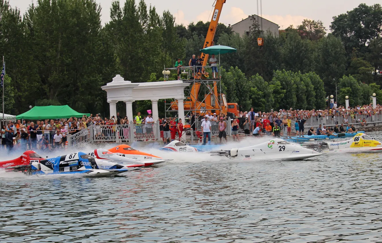 Photo wallpaper race, boat, speed