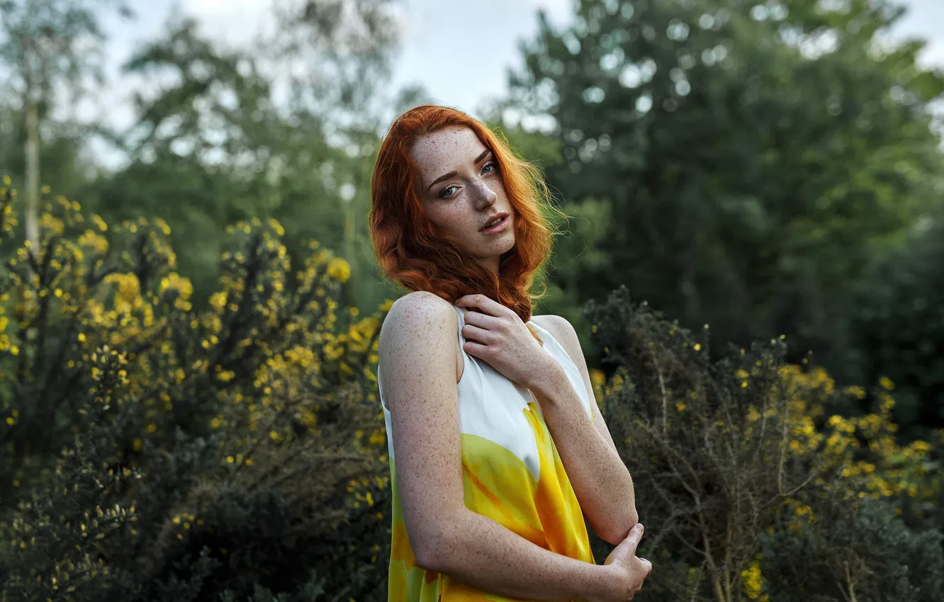 Photo wallpaper freckles, redhead, Olga Gridina, Noortje, The Day I Met A Fox
