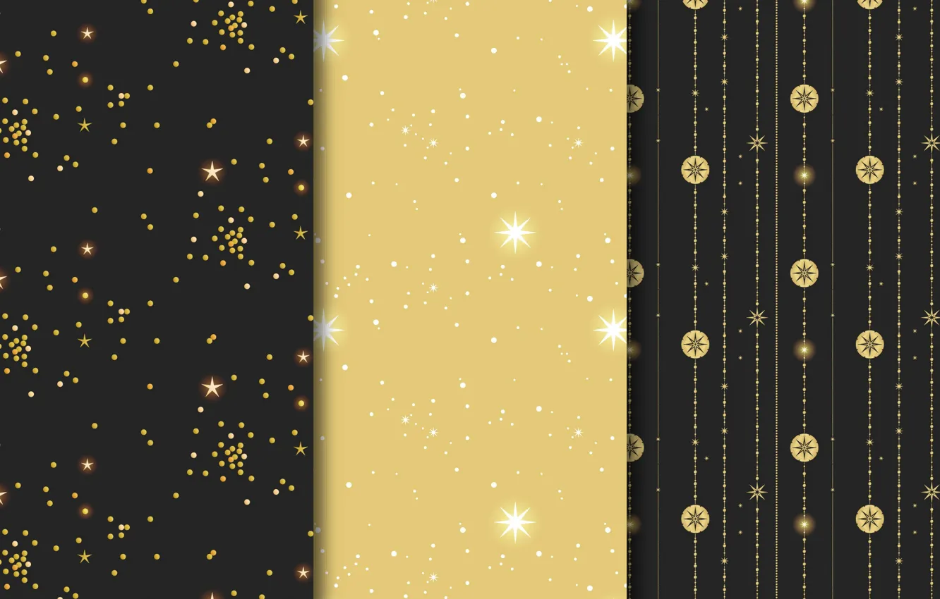 Photo wallpaper stars, background, gold, black, texture, golden, black