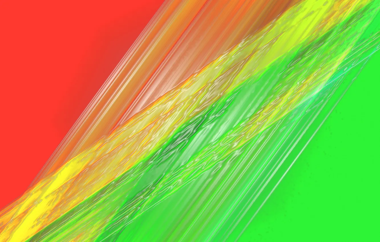 Photo wallpaper water, red, green, colorful, idly