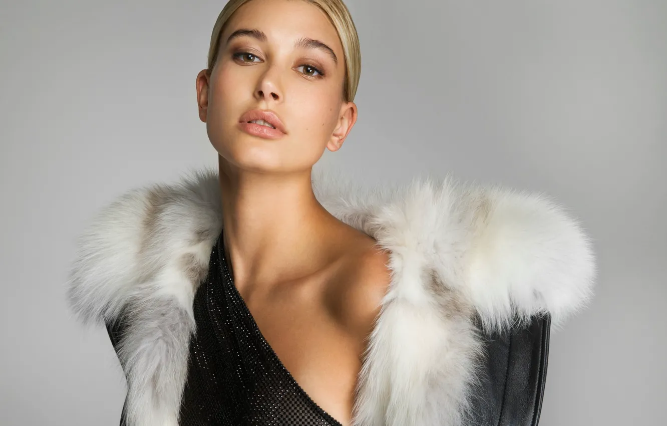 Photo wallpaper model, portrait, Hailey Baldwin