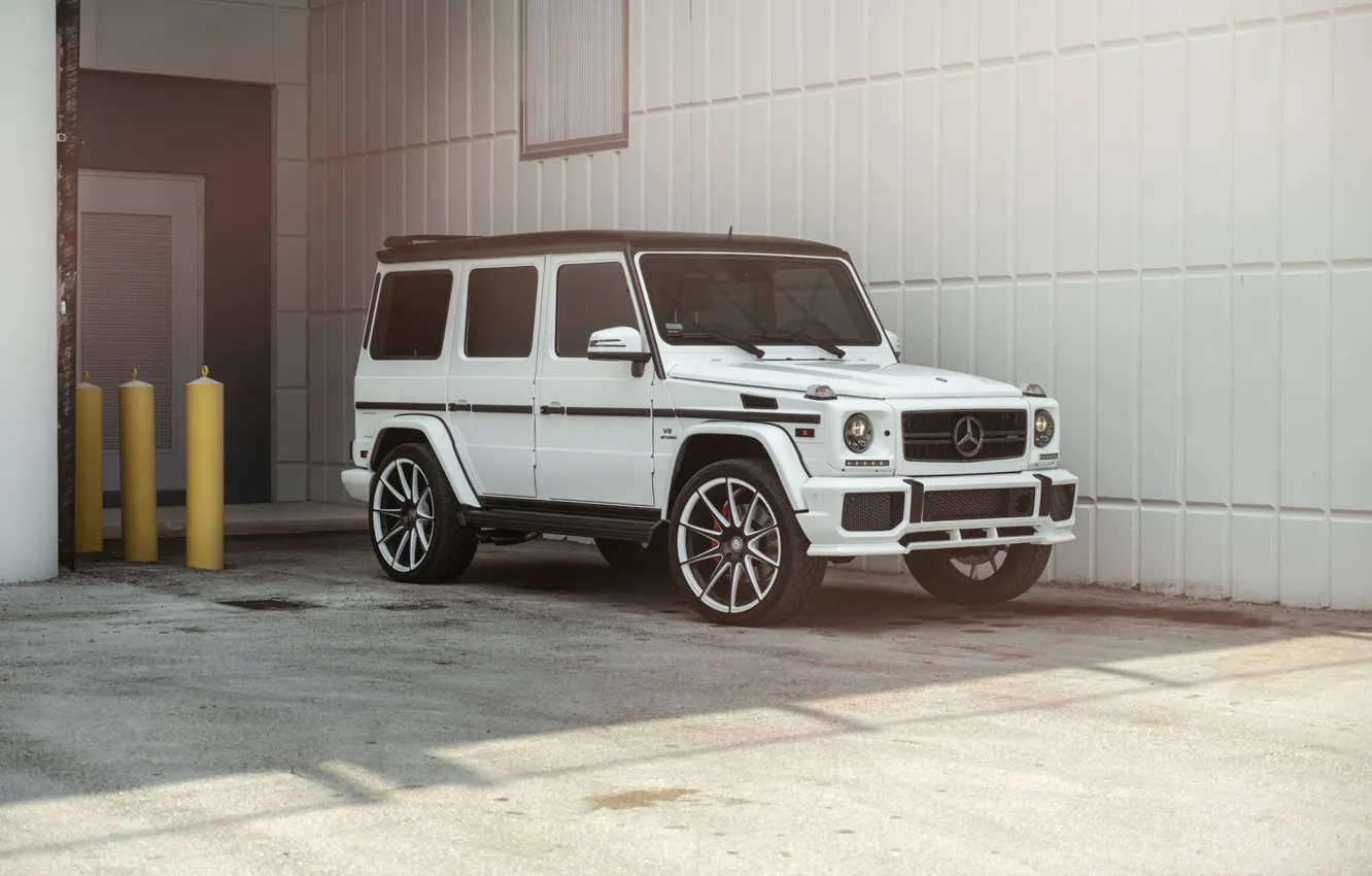 Photo wallpaper Mercedes, AMG, Germany, White, G63, W463