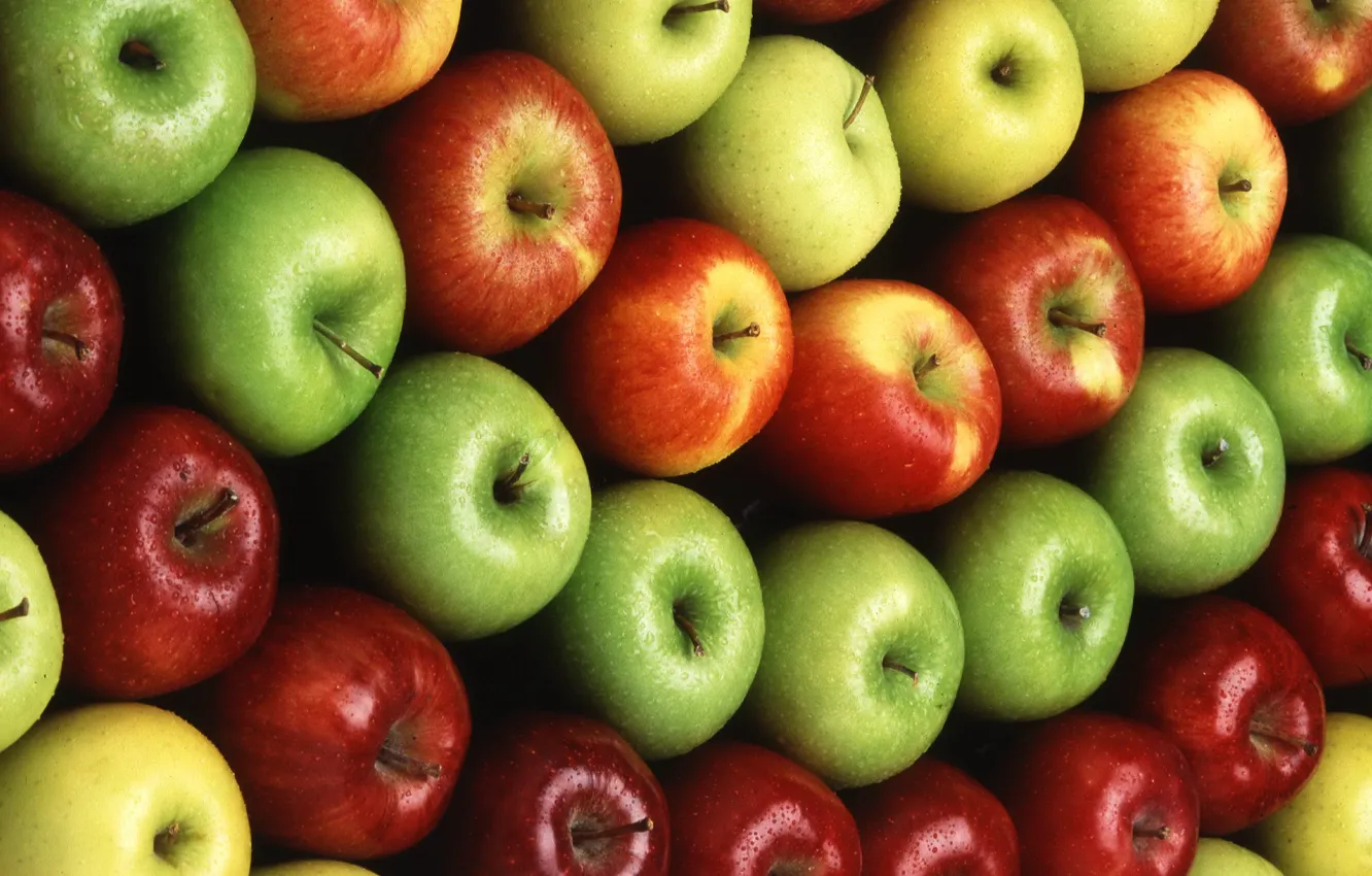 Photo wallpaper apples, fruit, food