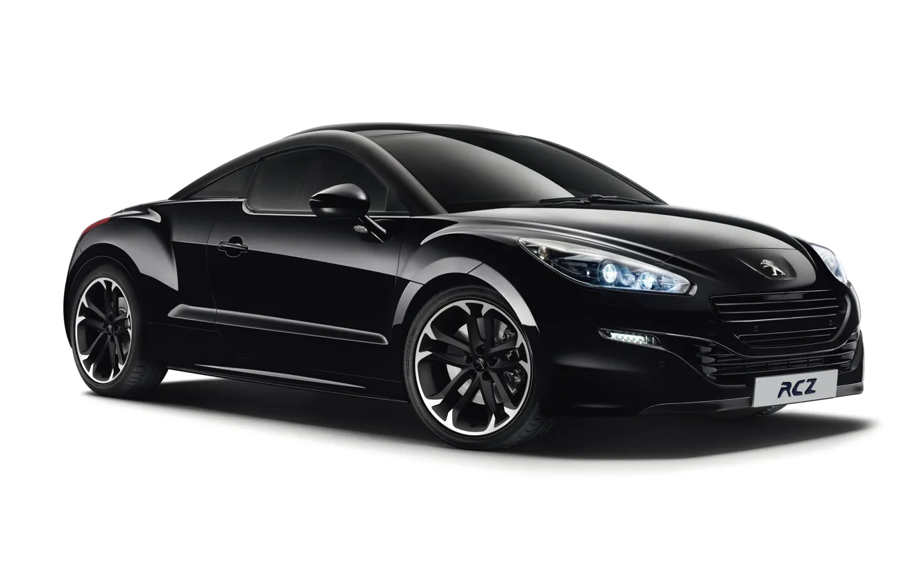 Photo wallpaper white background, Peugeot, RCZ, Black