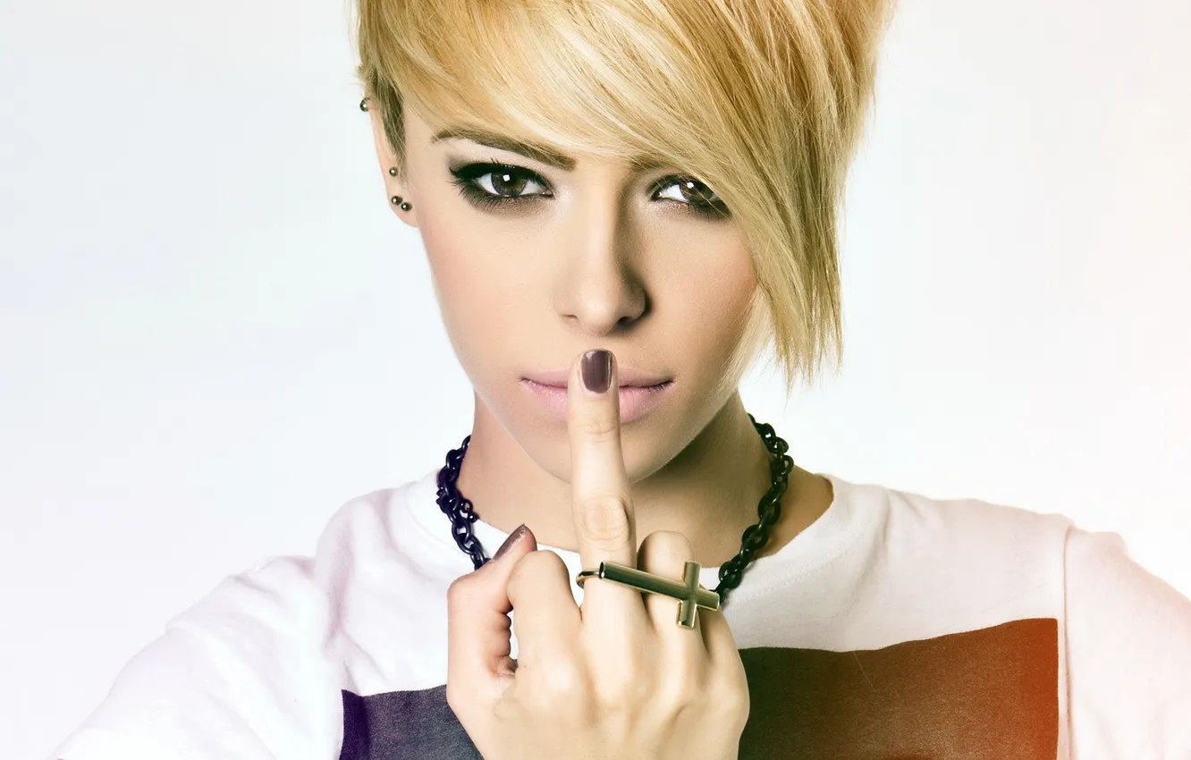 Photo wallpaper girl, sign, Chloë Helena Francis