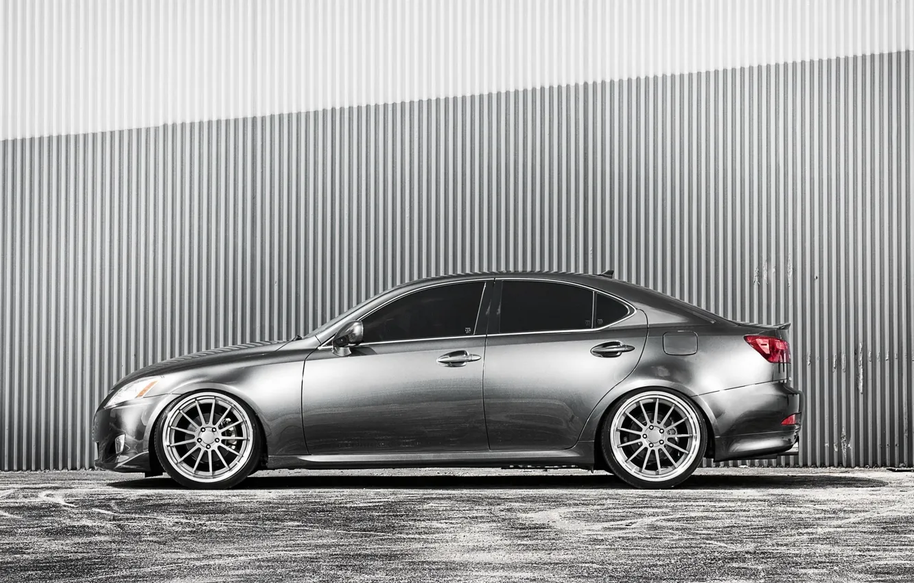 Photo wallpaper Lexus, Machine, Lexus, Drives, Side view, Silver