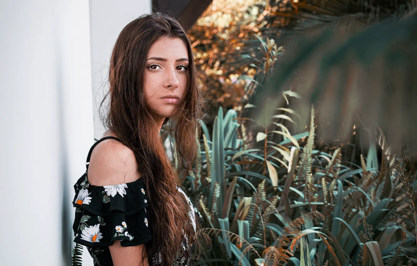 Photo wallpaper girl, eyes, smile, beautiful, model, pretty, beauty, lips