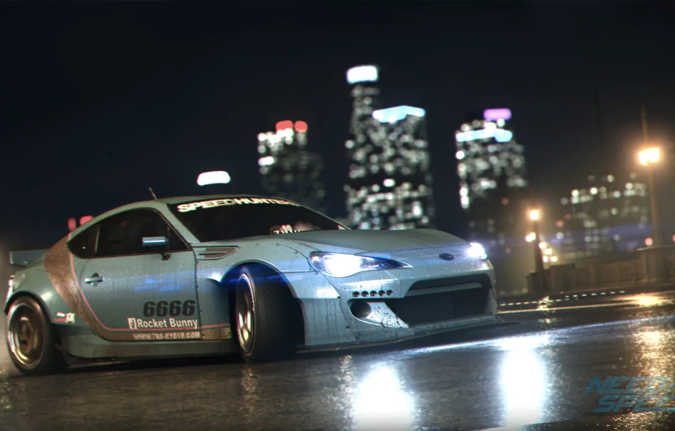 Photo wallpaper Subaru, Race, Need for Speed, Game, BRZ, Rocket, 2015, Bunny