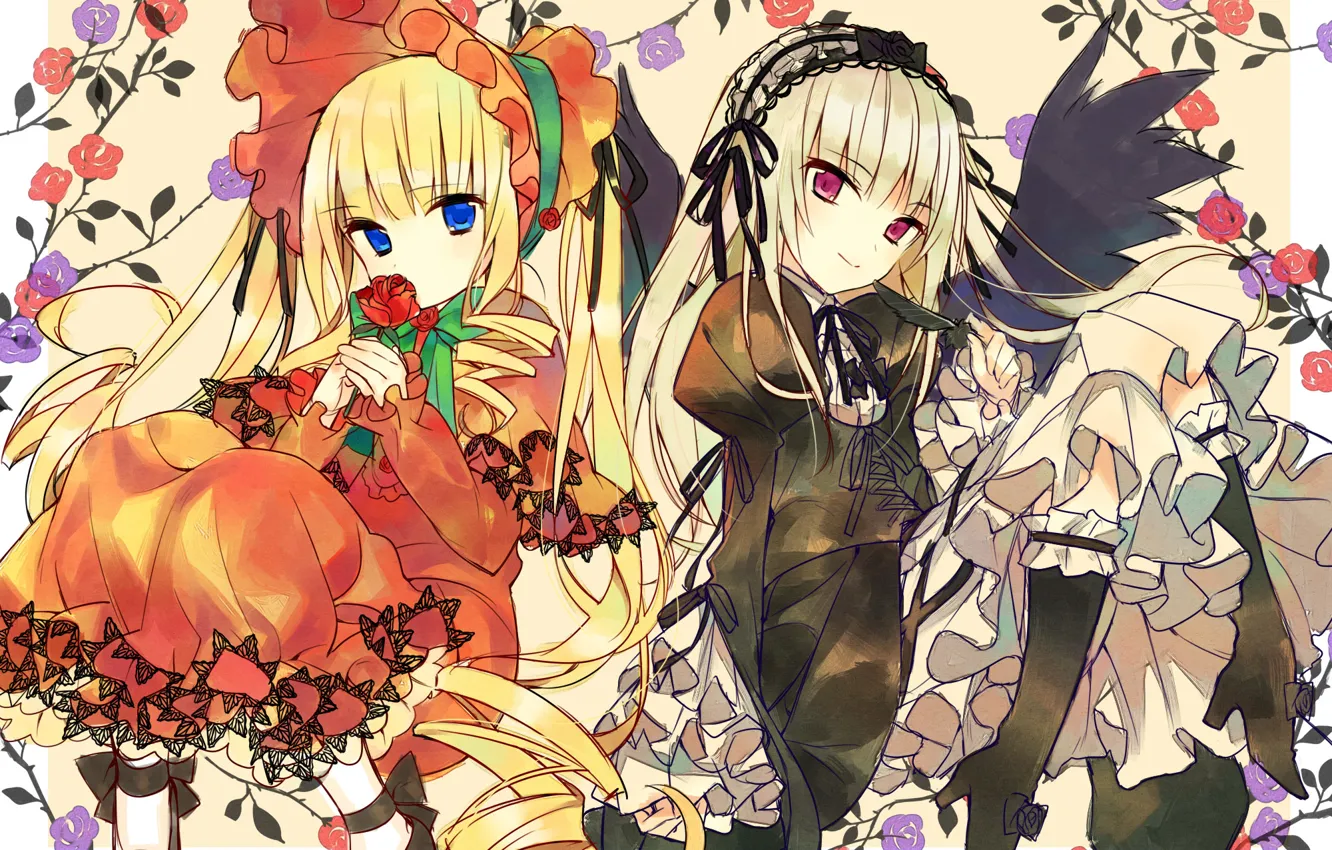 Photo wallpaper doll, rozen maiden, tavern, Virgin rose, suiginto
