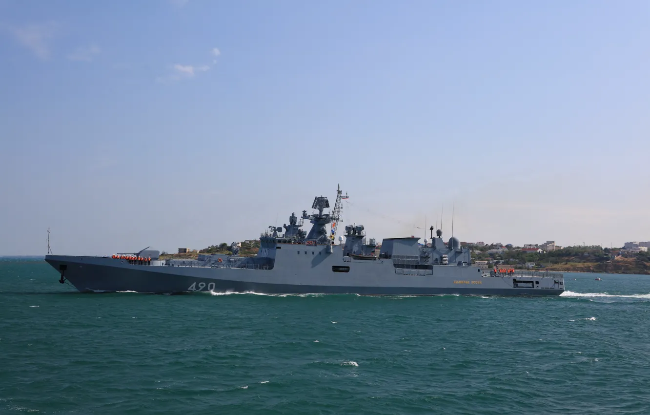 Photo wallpaper frigate, Sevastopol, Admiral Essen