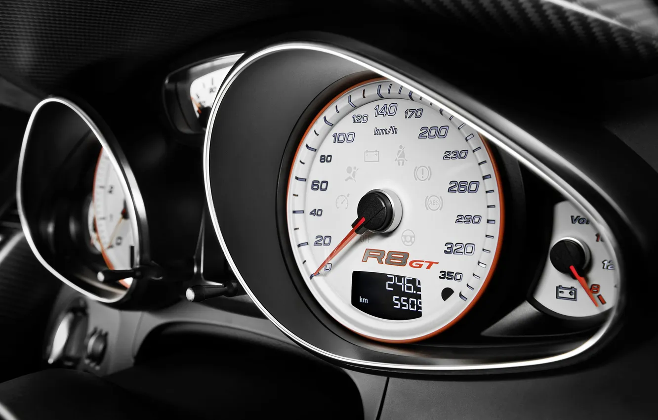 Photo wallpaper machine, Audi, speedometer, devices