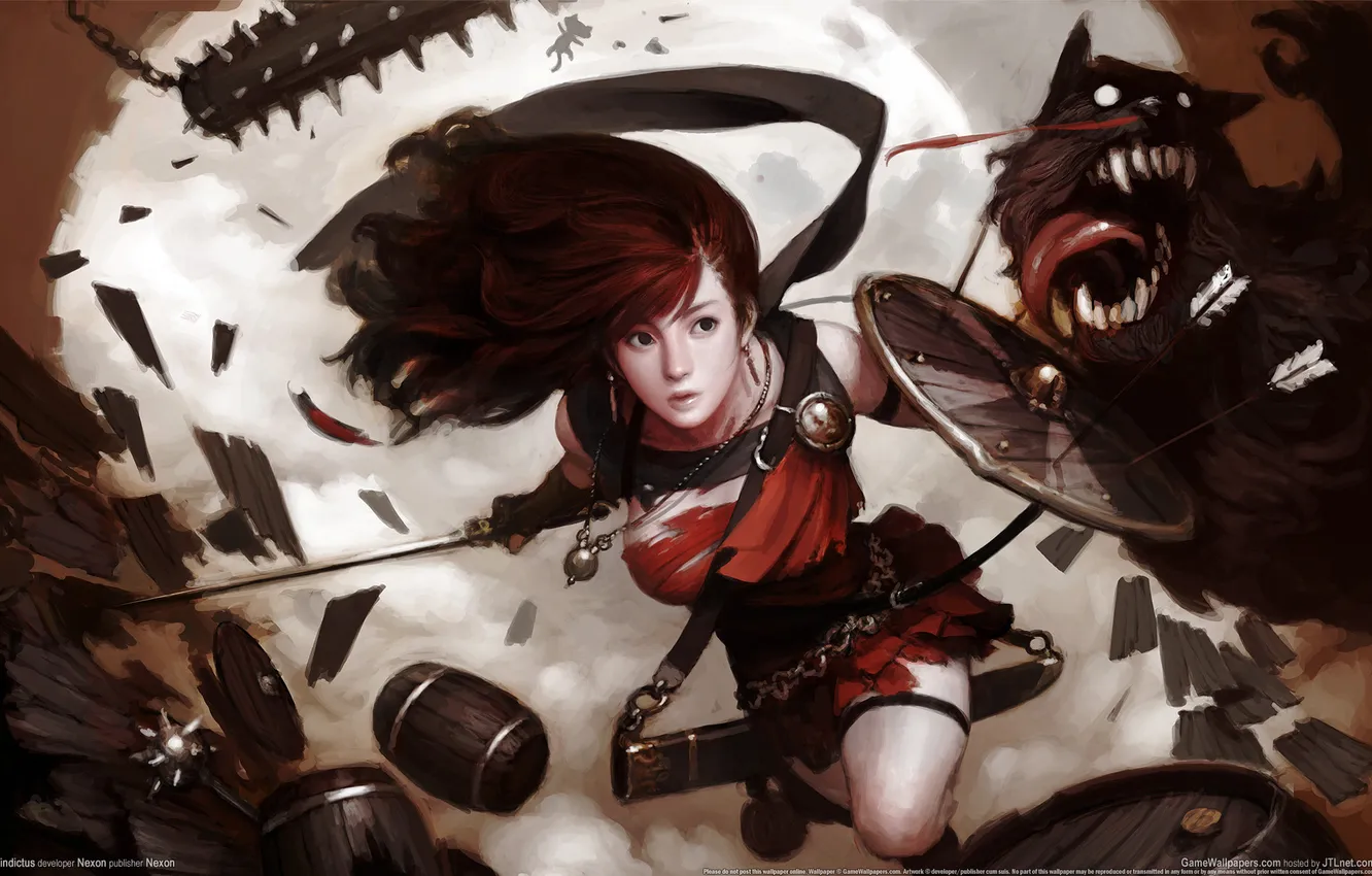 Photo wallpaper wallpaper, battle, warrior, vindictus