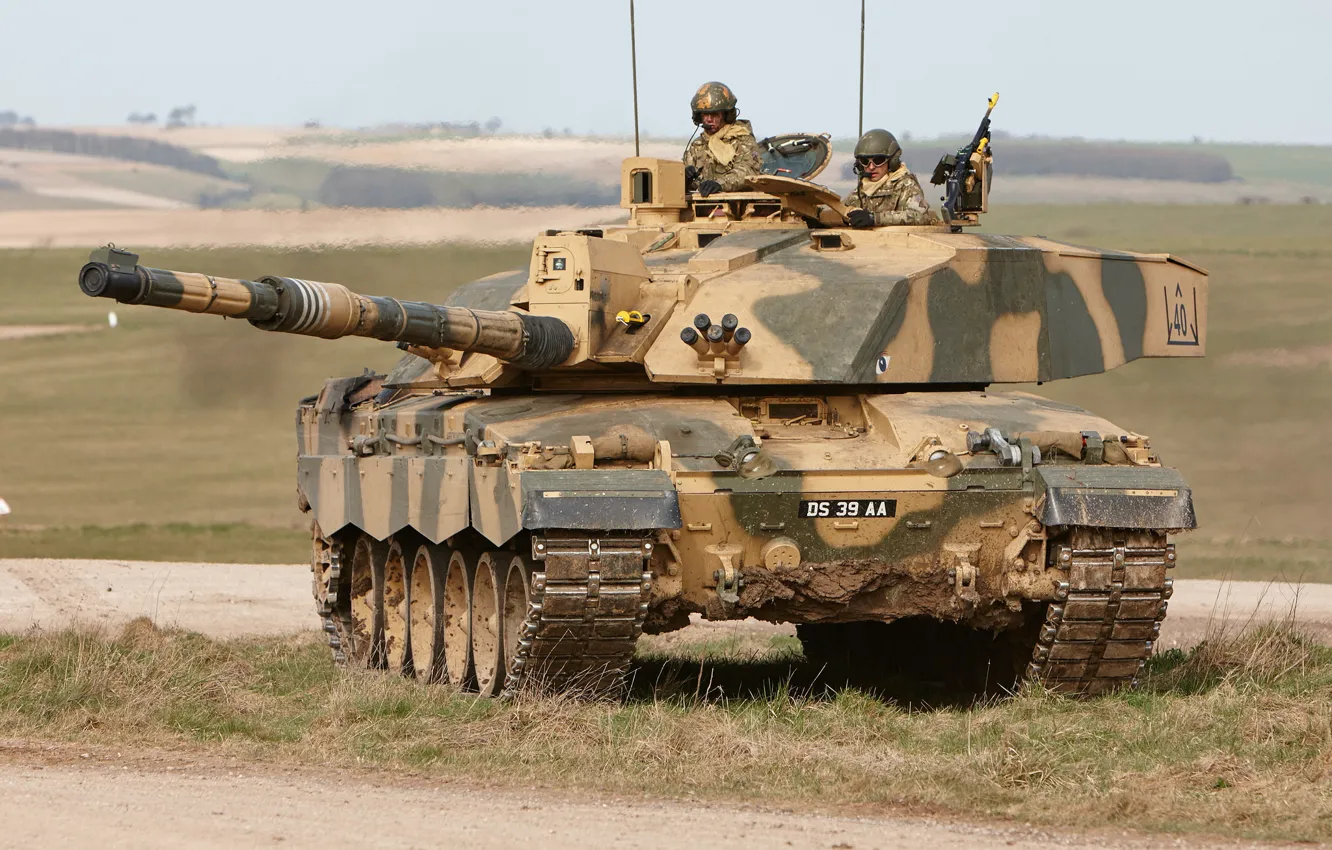 Photo wallpaper tank, combat, armor, Challenger 2, "Challenger 2"
