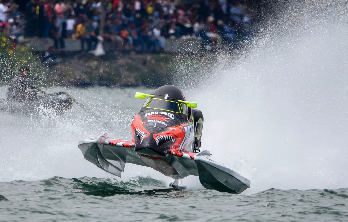 Photo wallpaper race, boat, speed