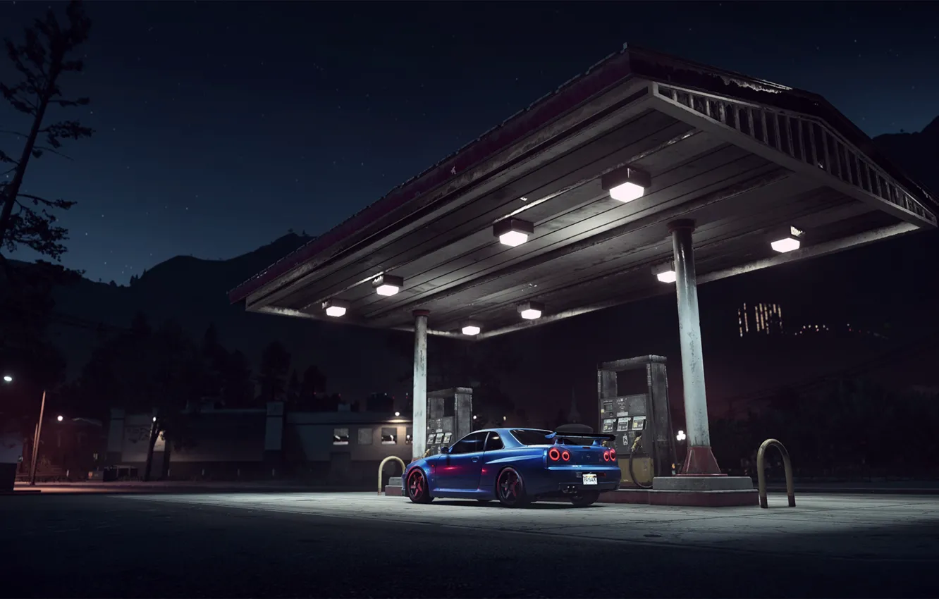 Photo wallpaper Nissan, Nissan Skyline, R34, nissan skyline gtr r34