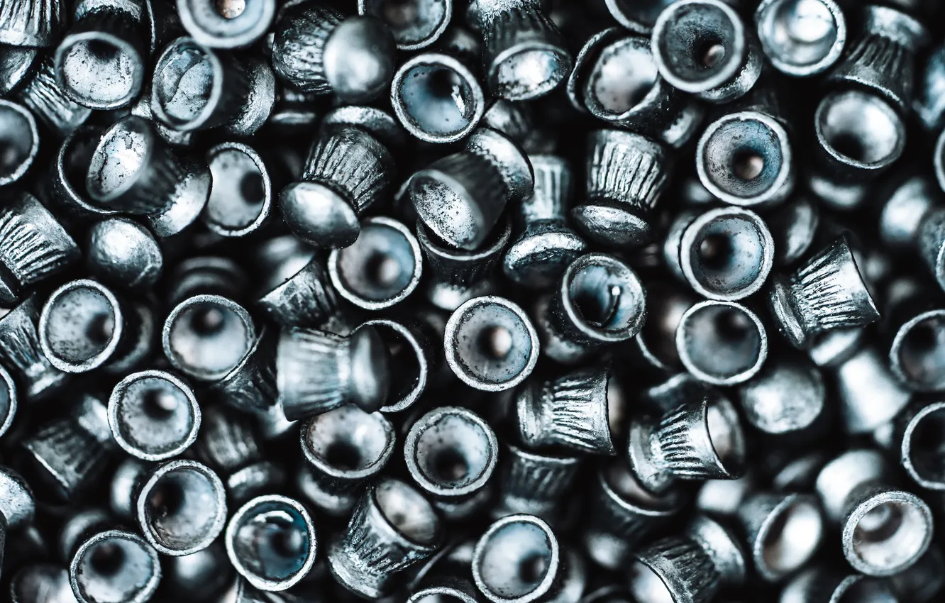 Photo wallpaper metal, aluminum, Lead, pellets