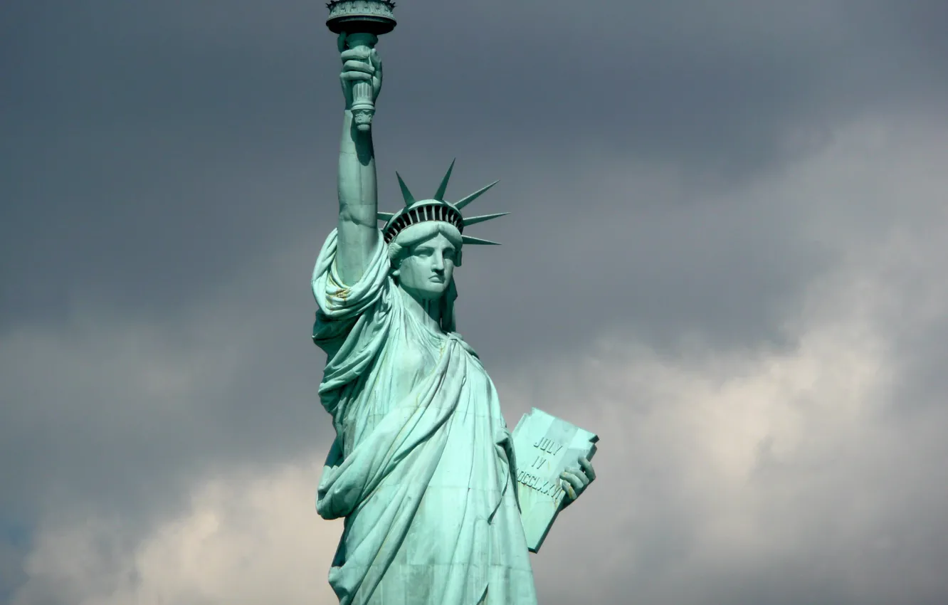 Photo wallpaper USA, america, Statue of Liberty, Monument