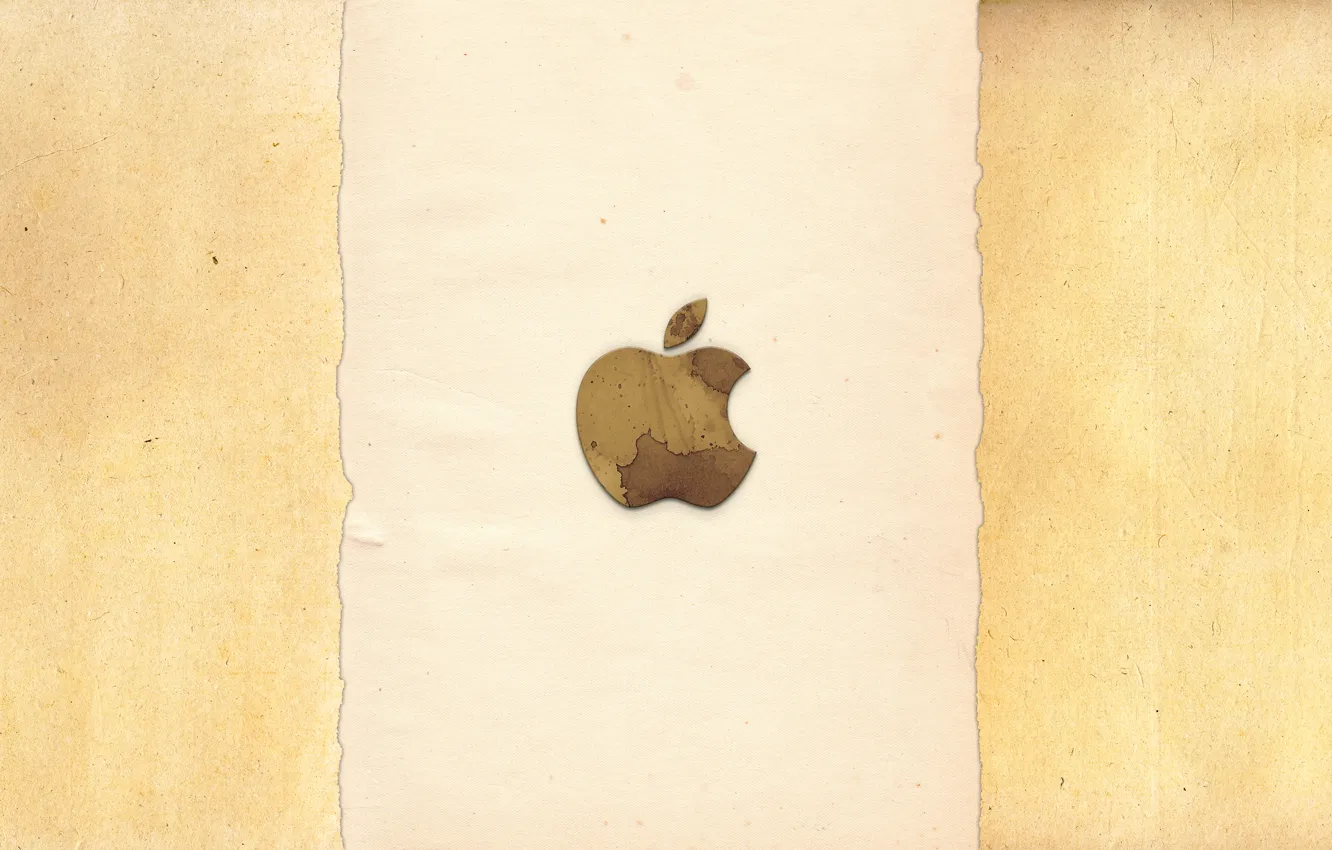 Photo wallpaper Apple, Paper, Apple, Texture, Beige