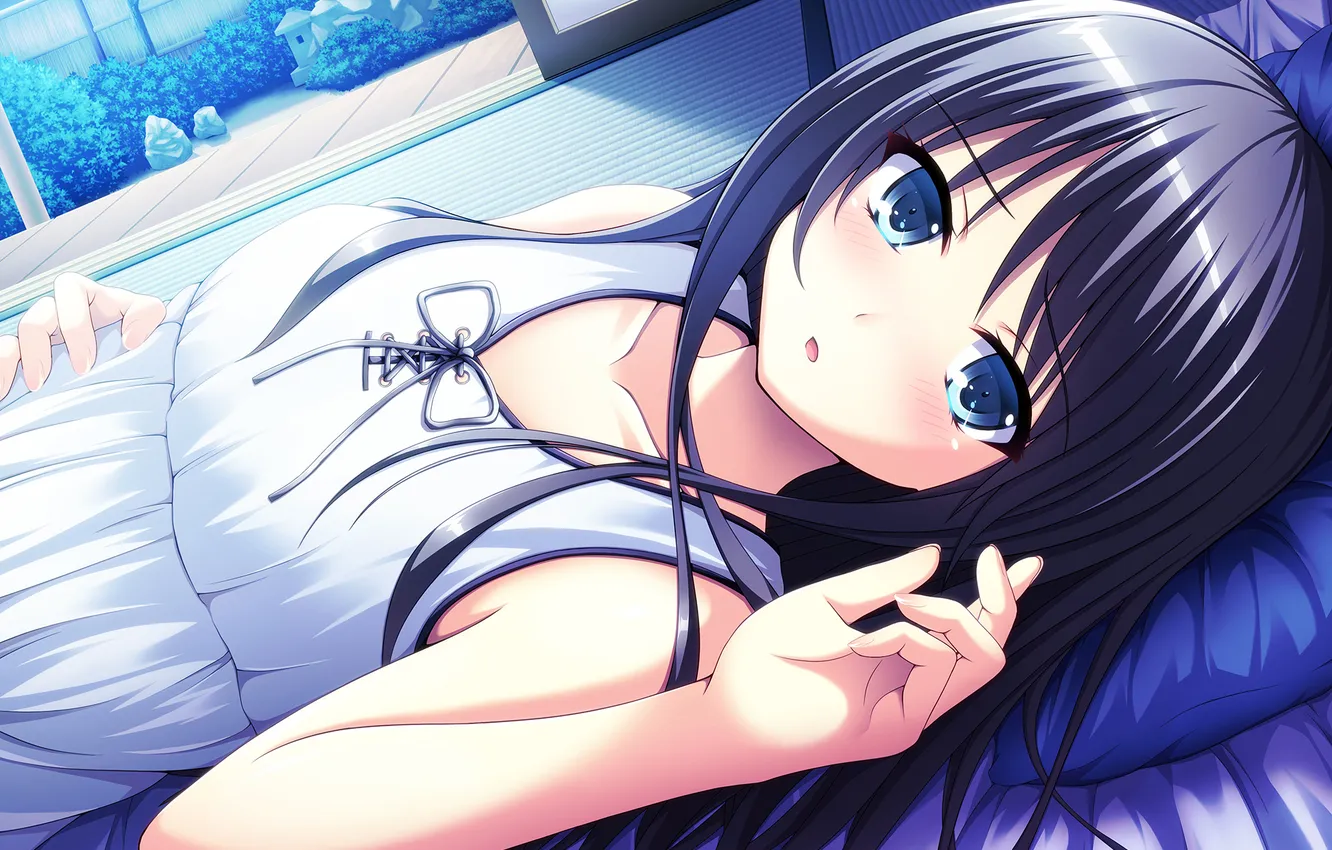 Photo wallpaper look, girl, blush, Chan Inpashi, Nakamura Sumikage