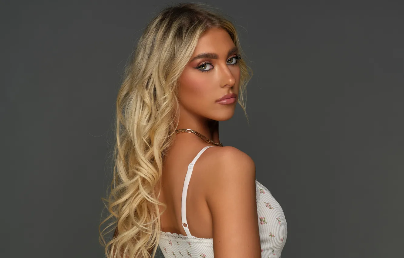 Photo wallpaper look, hair, blonde, Abby