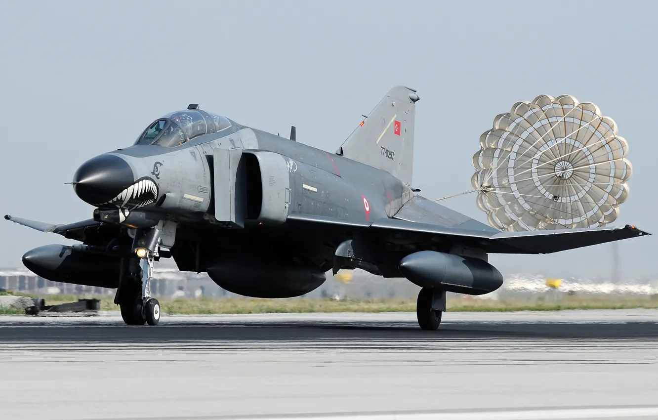 Photo wallpaper fighter, multipurpose, Phantom II, F-4E, Phantom II