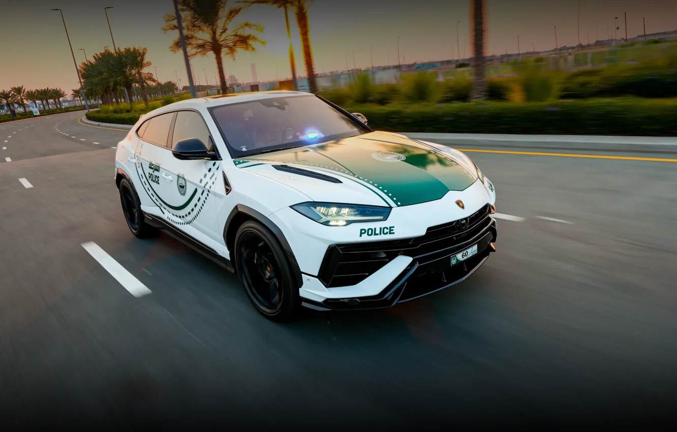 Photo wallpaper Lamborghini, Urus, Lamborghini Urus Performante Dubai Police