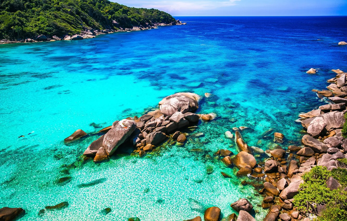 Photo wallpaper stones, Thailand, Phuket, Krabi, Similan Islands