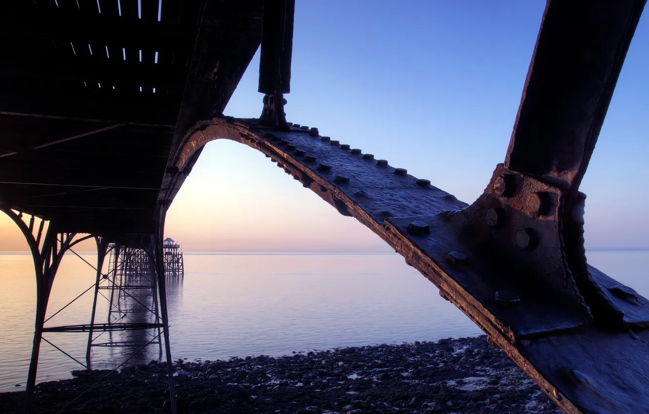 Photo wallpaper macro, bridge, support