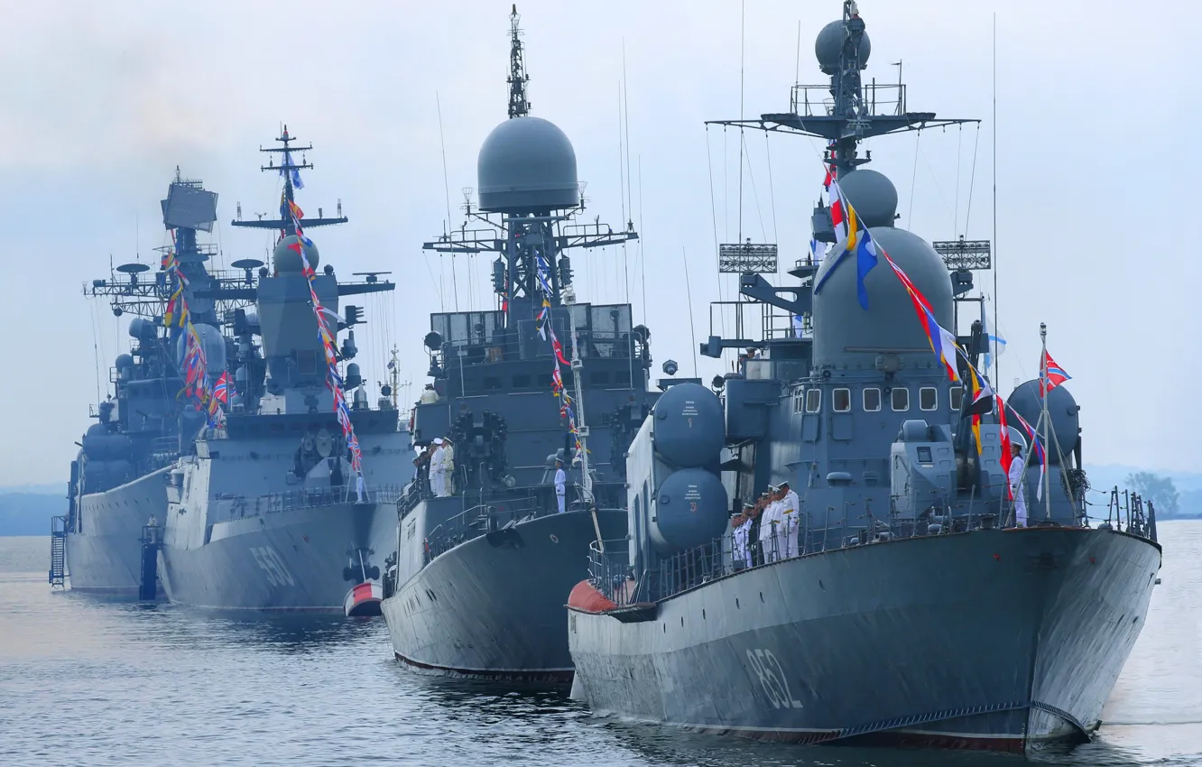 Photo wallpaper ship, Stroy, Baltika, the front