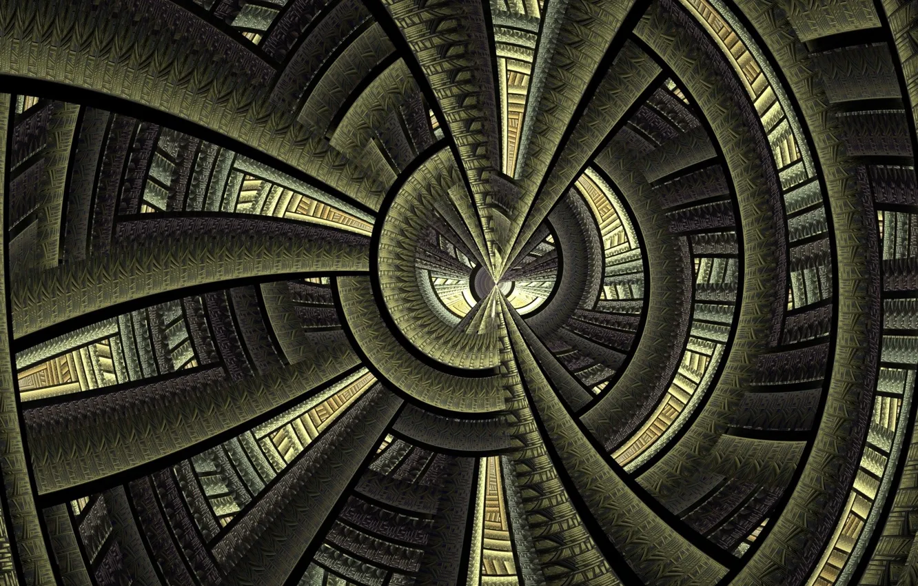 Photo wallpaper round, pattern, ABSTRACTIE