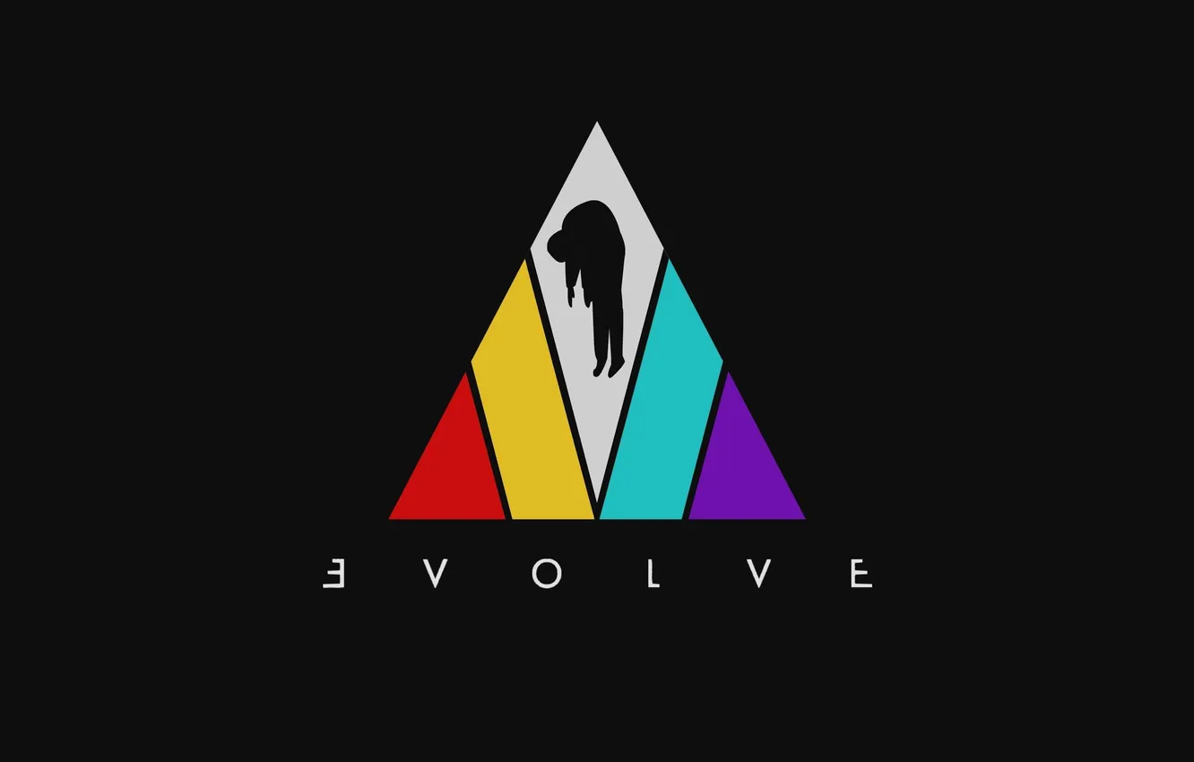 Photo wallpaper music, logo, group, black background, Imagine Dragons