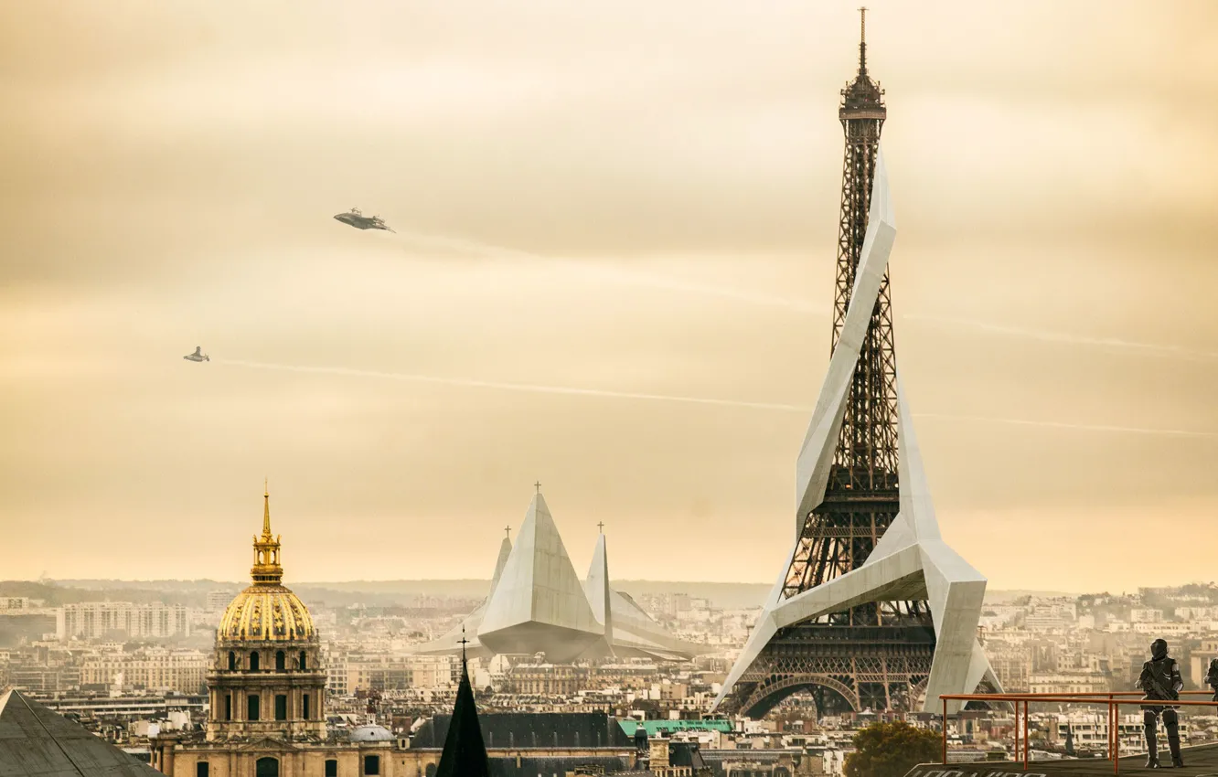 Photo wallpaper Paris, Deus Ex: Mankind Divided, Paris 2029, Nivanh Chanthara, A Divided Humanity