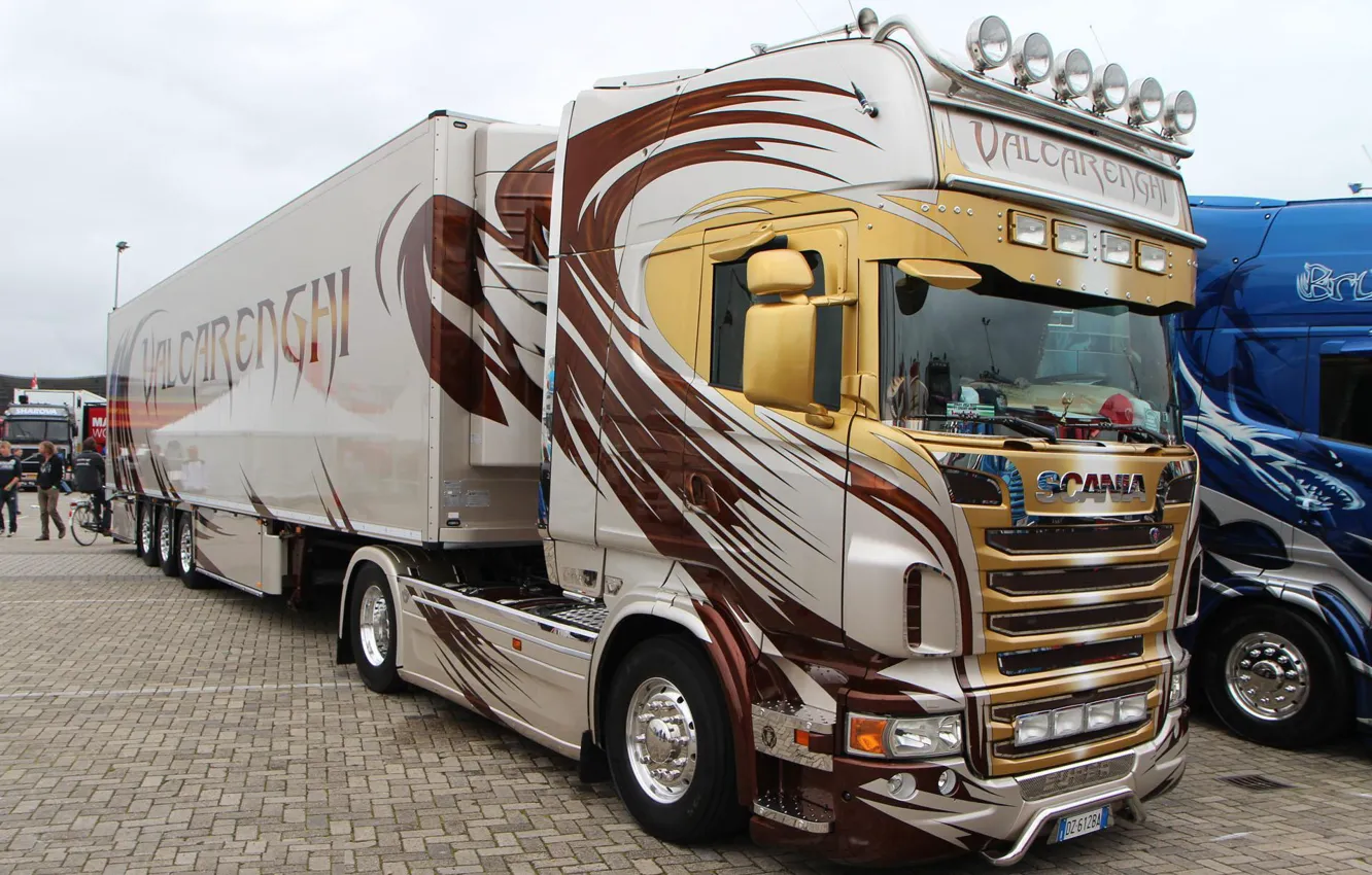 Photo wallpaper Tuning, Truck, Tuning, Truck, Scania, Tractor, Scania